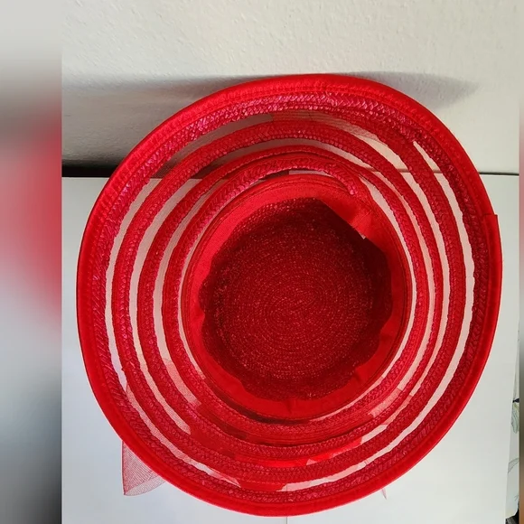 Get Lucky / Purple / Red Hat Lady/ Purse / Tote & Red Feather Hat w/Heart Gems - Picture 12 of 16